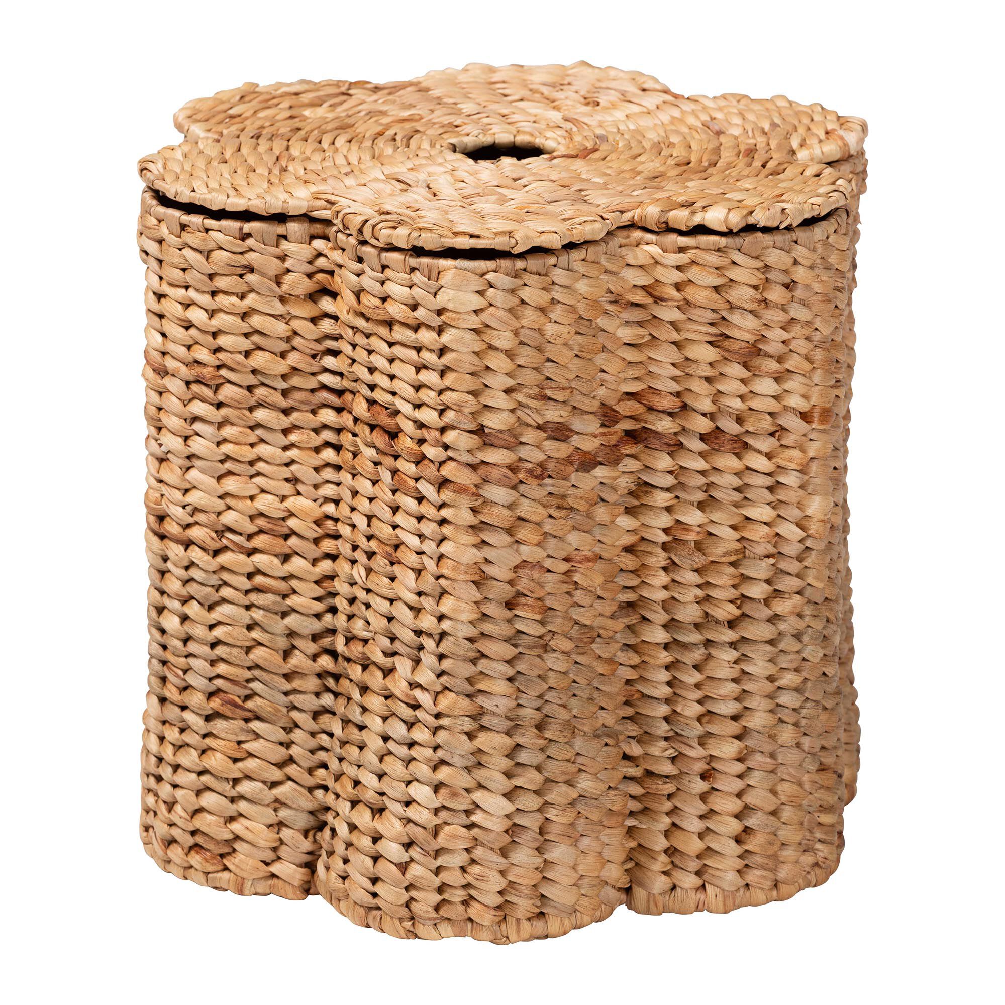 Della Woven Seagrass Laundry Hamper, NATURAL, alternate image number 1