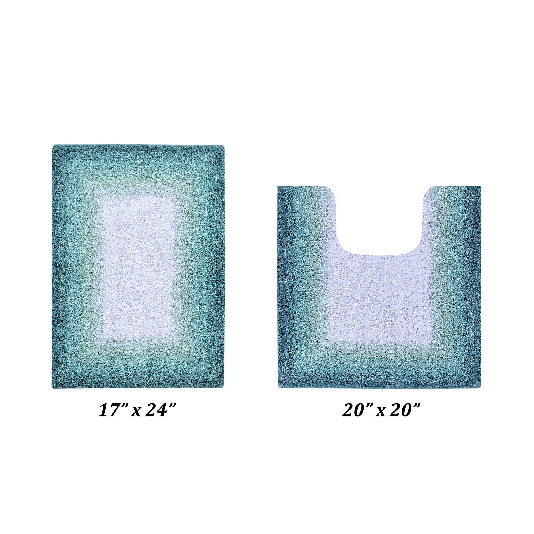 Torrent Bath Mat Rug, (17 inches X 24 inches | 20 inches X 20 inches), TURQUOISE, hi-res image number 0