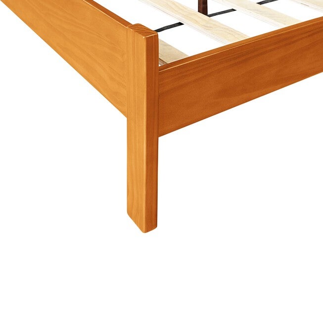 Graham Wooden Platform Bed in Walnut, King with 2 Nightstands, CHERRY, alternate image number 5