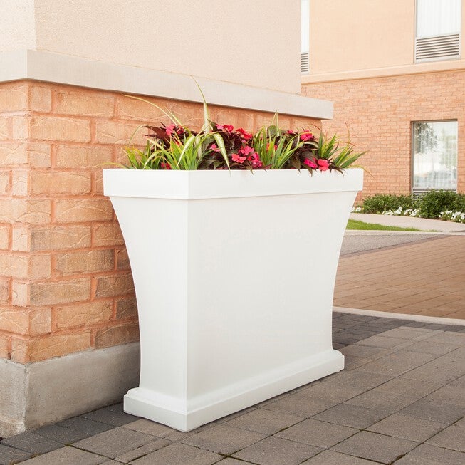 Bordeaux Trough Planter, WHITE, hi-res image number 0