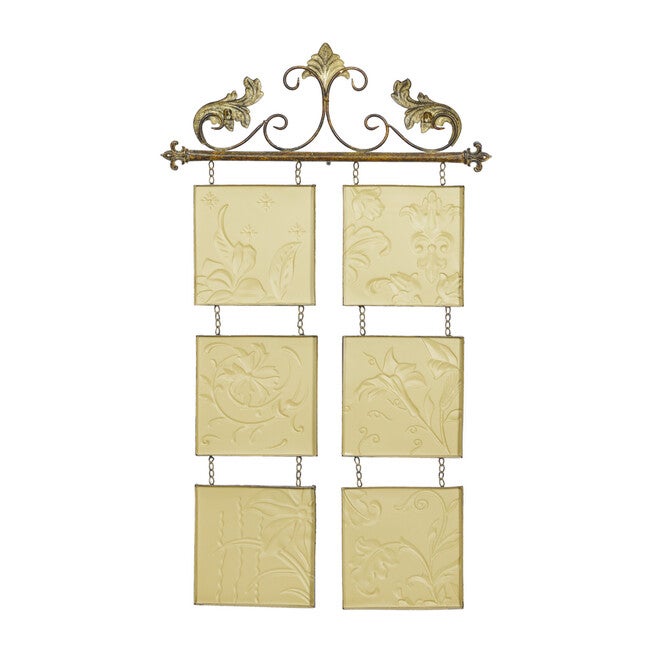 Brown Metal Traditional Floral Wall Decor, , alternate image number 2