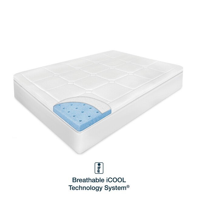 SensorPEDIC 3-Inch Majestic Gel-Infused Memory Foam Mattress Topper, , alternate image number 6