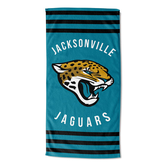 Jaguars Stripes Beach Towel, MULTI, hi-res image number null