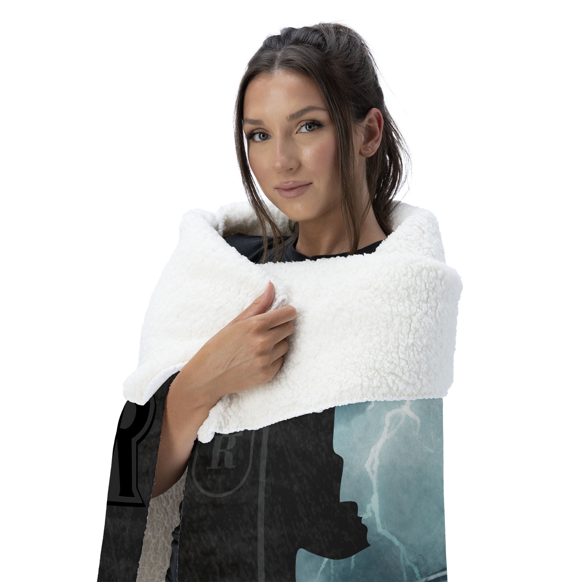 Warner Bros. DC Joker's Embrace Silk Touch Sherpa Throw Blanket 50x60 Inches, BLACK, alternate image number 2