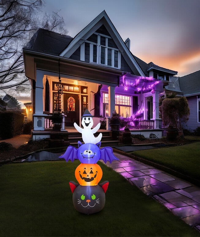 6' Halloween Stacked Inflatable Figures, , alternate image number null