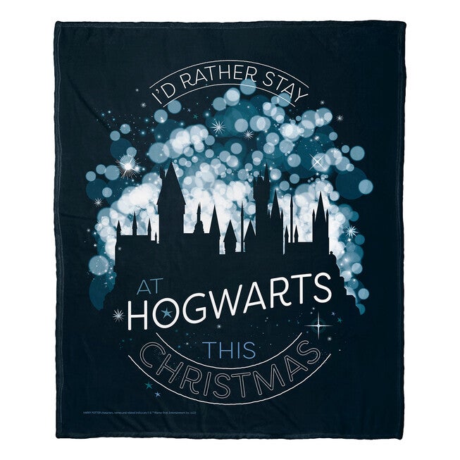 Wb Harry Potter Hogwarts This Christmas Silk Touch Throw, , on-hover image number null