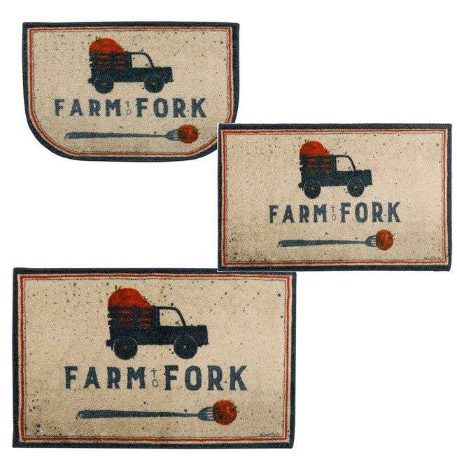 Farm To Fork Grey Kitchen Rug, , alternate image number 8