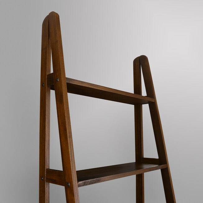 5-Shelf Ladder Bookcase-Warm Brown, , alternate image number 9