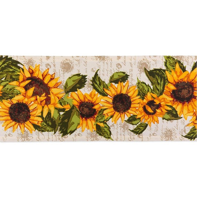 Rustic Sunflowers Printed Table Runner 14x108, , alternate image number null