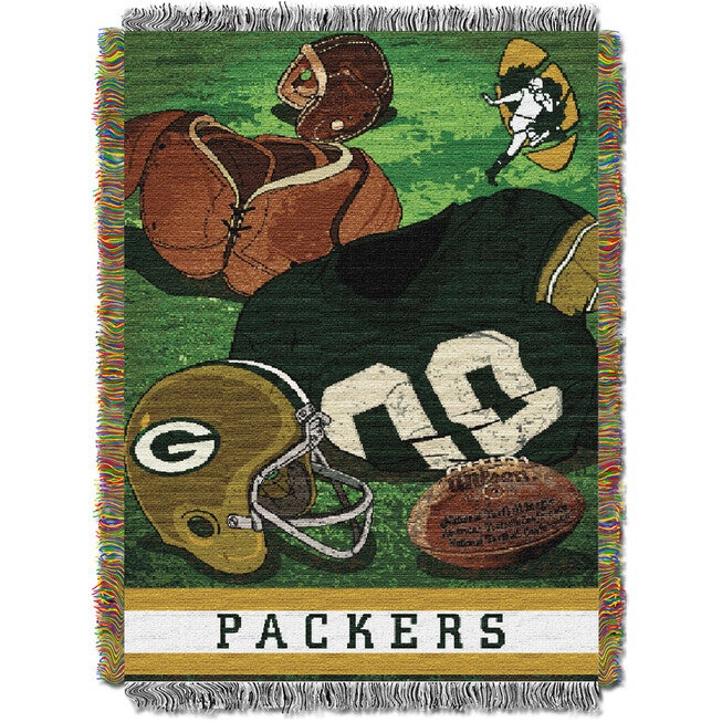Packers Vintage Throw, MULTI, hi-res image number 0