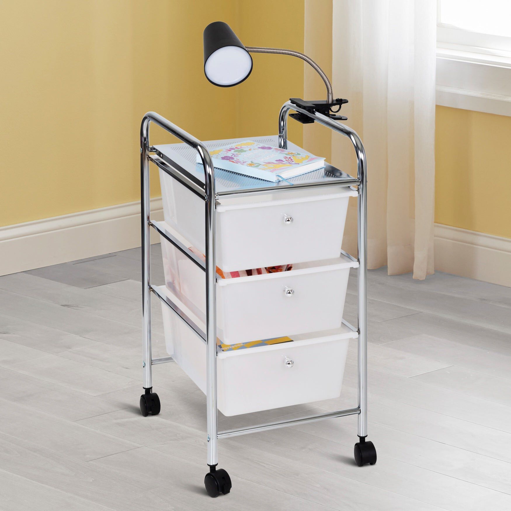 3-Drawer Rolling Storage Cart | King Size