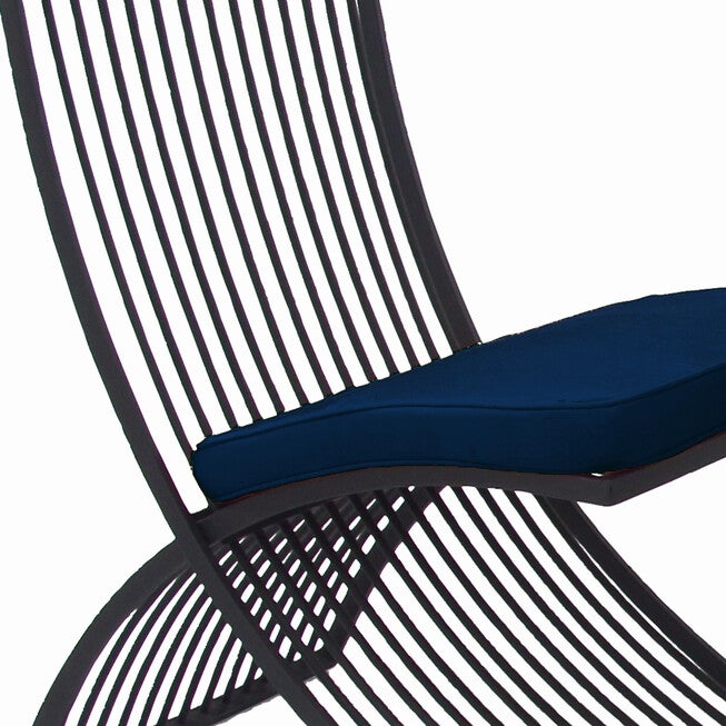 Set Of 3 Black Metal Eclectic Outdoor Seating Set, , alternate image number 2