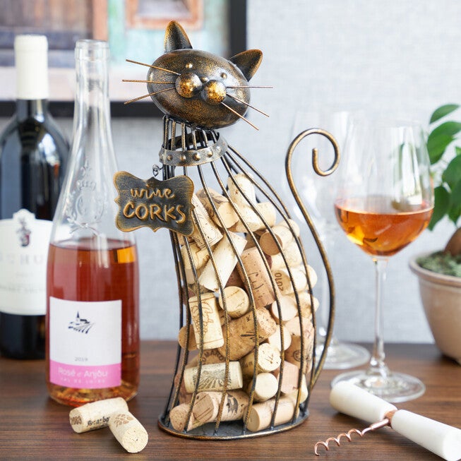 Cat Wine Cork Display, , on-hover image number null