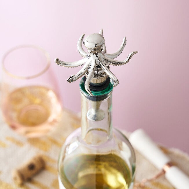 Octopus Bottle Stopper, , on-hover image number null