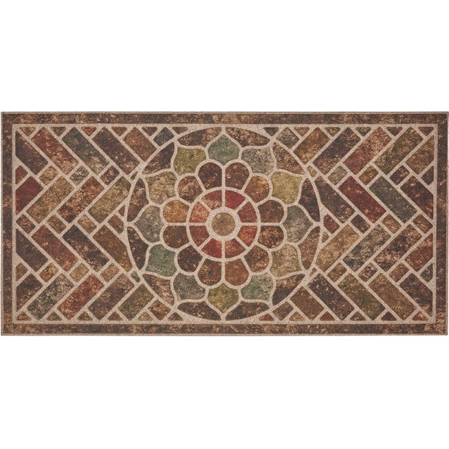 Ornamental Brick Door Mat, CHESTNUT, hi-res image number null