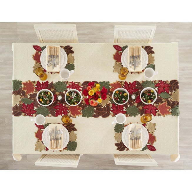 Embroidered Cutout Table Runner, , on-hover image number null