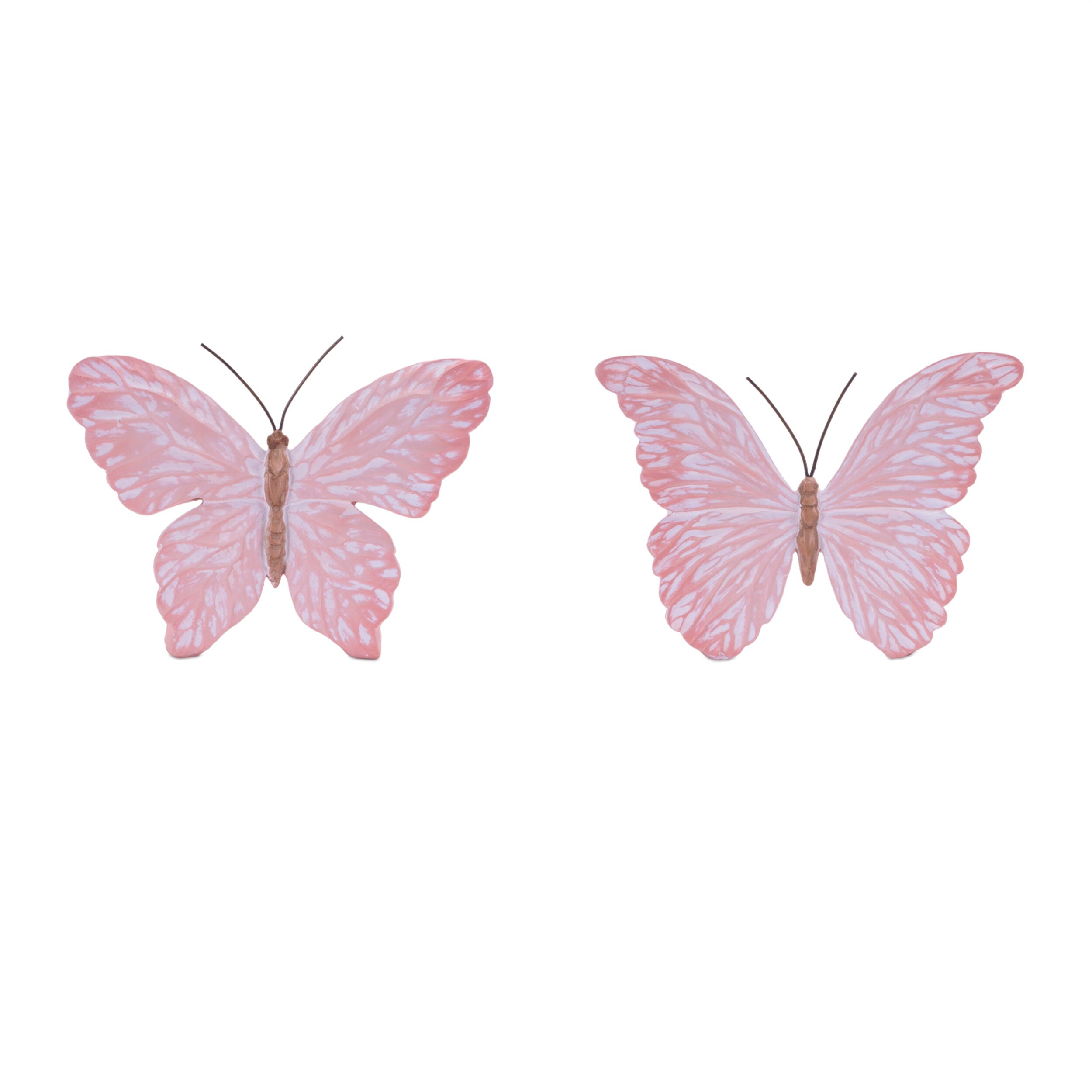 Resin Butterfly Set of 4, PINK, hi-res image number 0