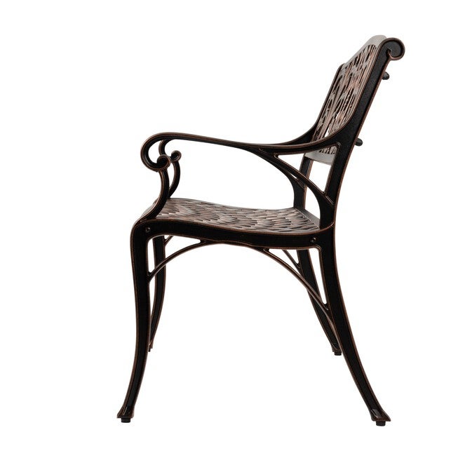 Decatur Cast-Aluminum Patio Bench, , alternate image number 6