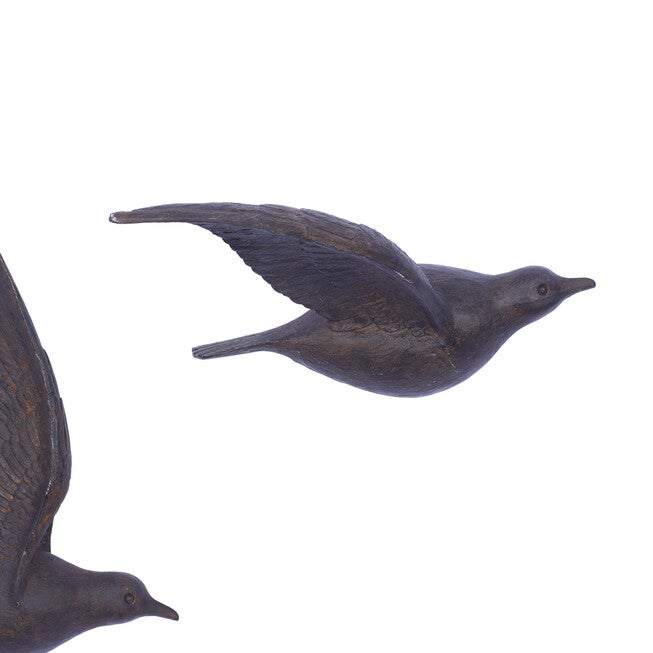 Set Of 3 Brown Resin Farmhouse Birds Wall Décor, , alternate image number 9