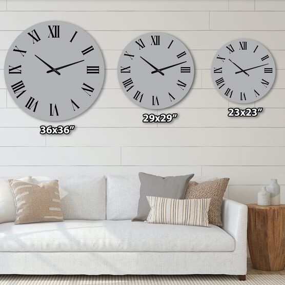 Mint Indigo Dawn I Farmhouse Wall Clock, , alternate image number null