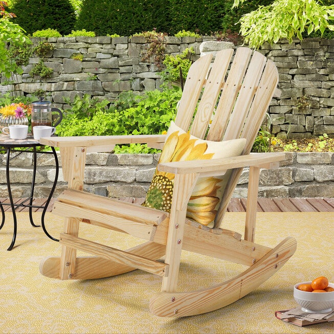 Adirondack Wooden Rocking Chair, , alternate image number 7