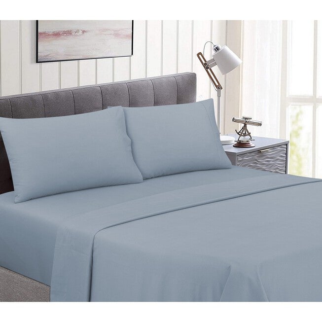 Perfectly Cotton Sheet Set Sheet Set, LIGHT BLUE, hi-res image number null
