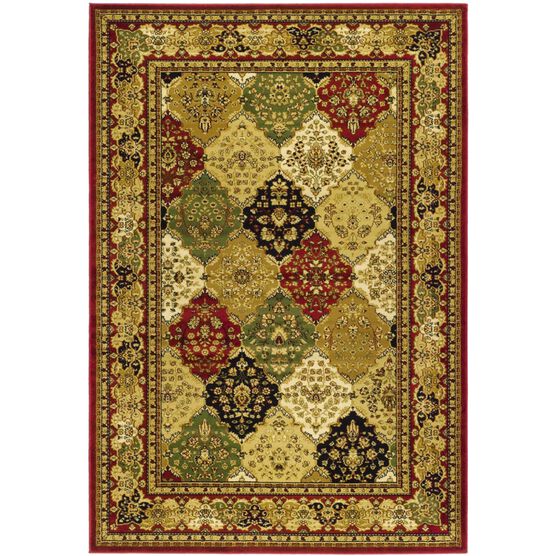 Lyndhurst 221 Multi / Red 6' X 9' Medium Rectangle Rug, MULTI RED, hi-res image number null