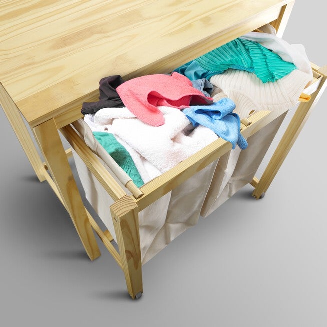 Eco Home Laundry Prep Hamper - Natural, , alternate image number 12