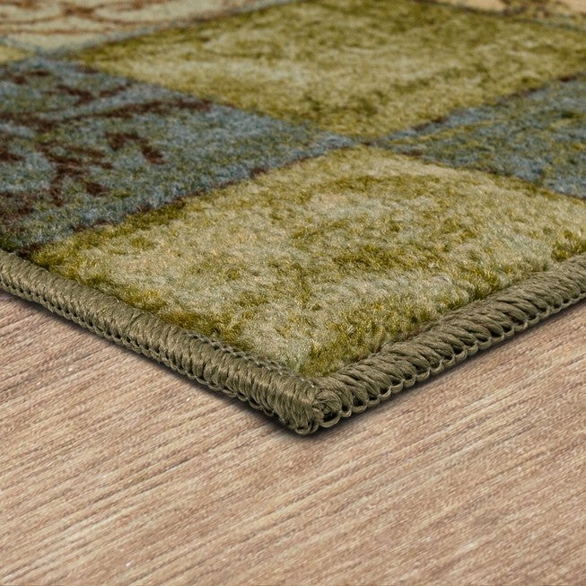 Floral Tile Blue Spa 1' 8 inches X 3' 9 inches, , on-hover image number 1