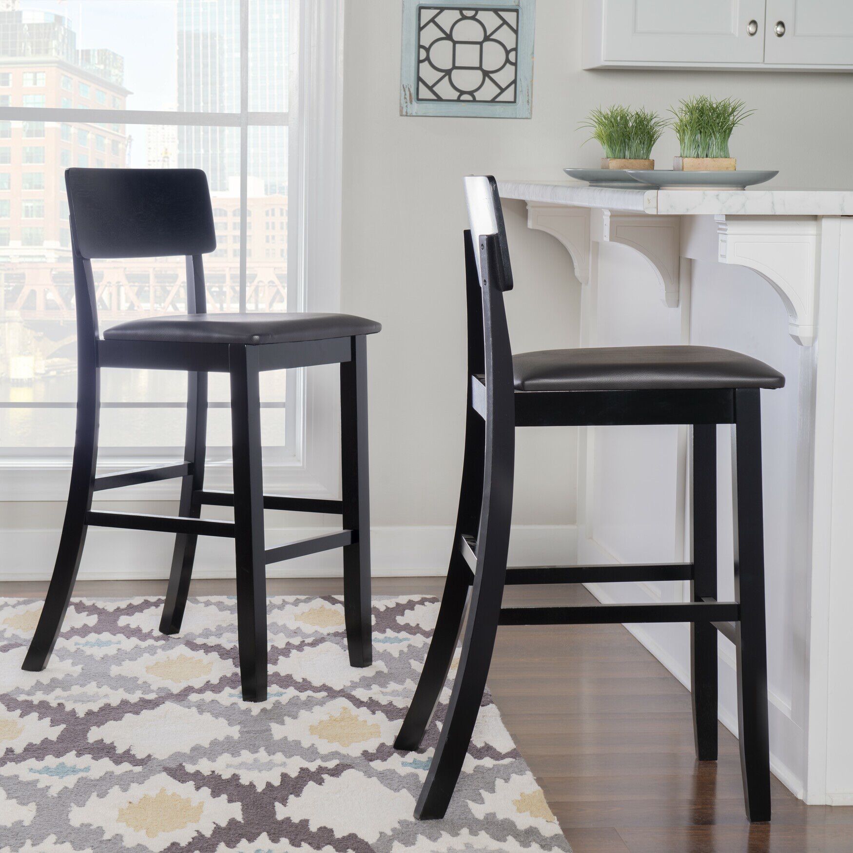 Torino Contemporary Bar Stool, , alternate image number 2