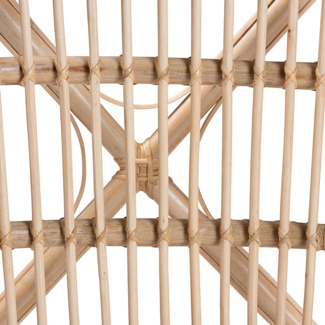 Doria Modern Bohemian Natural Brown Rattan 2-Piece Dining Chair Set, , alternate image number 5