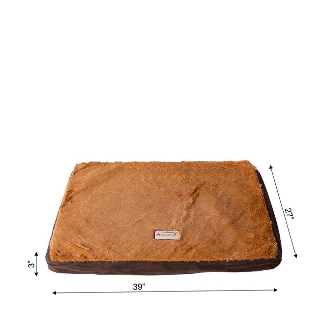 Memory Foam Orthopedic Dog Bed Mat, Mocha/Brown, Large, , alternate image number 5
