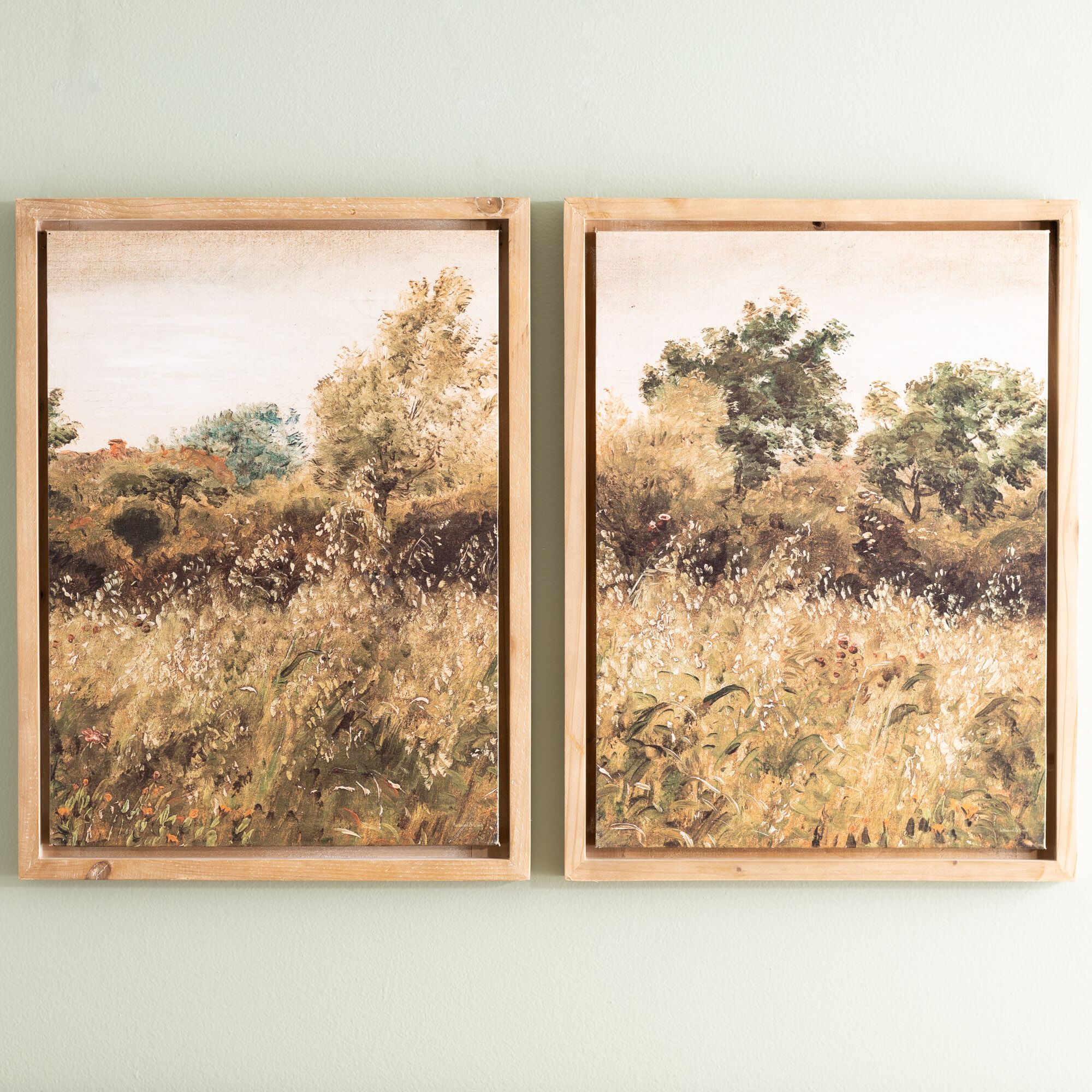 Framed Landscape Canvas Art (Set of 2), BROWN/GREEN, alternate image number 5