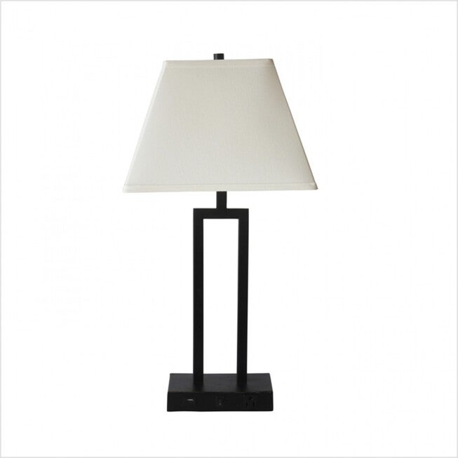 Bronze Metal 27 inches Table Lamp, BRONZE, hi-res image number 0
