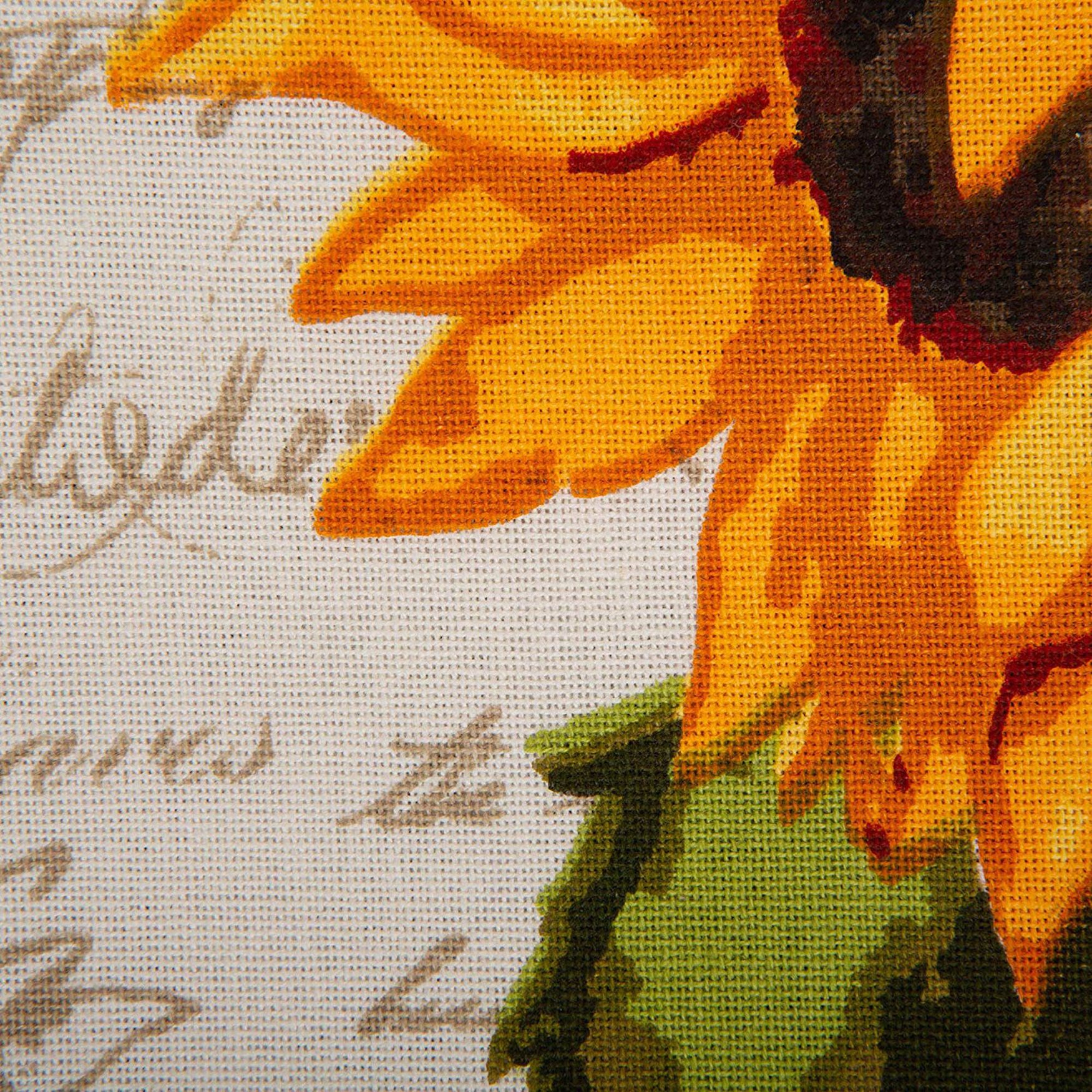 Rustic Sunflowers Printed Table Runner 14x108, , alternate image number 2