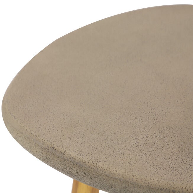 Grey Resin Modern Outdoor Accent Table, , alternate image number null