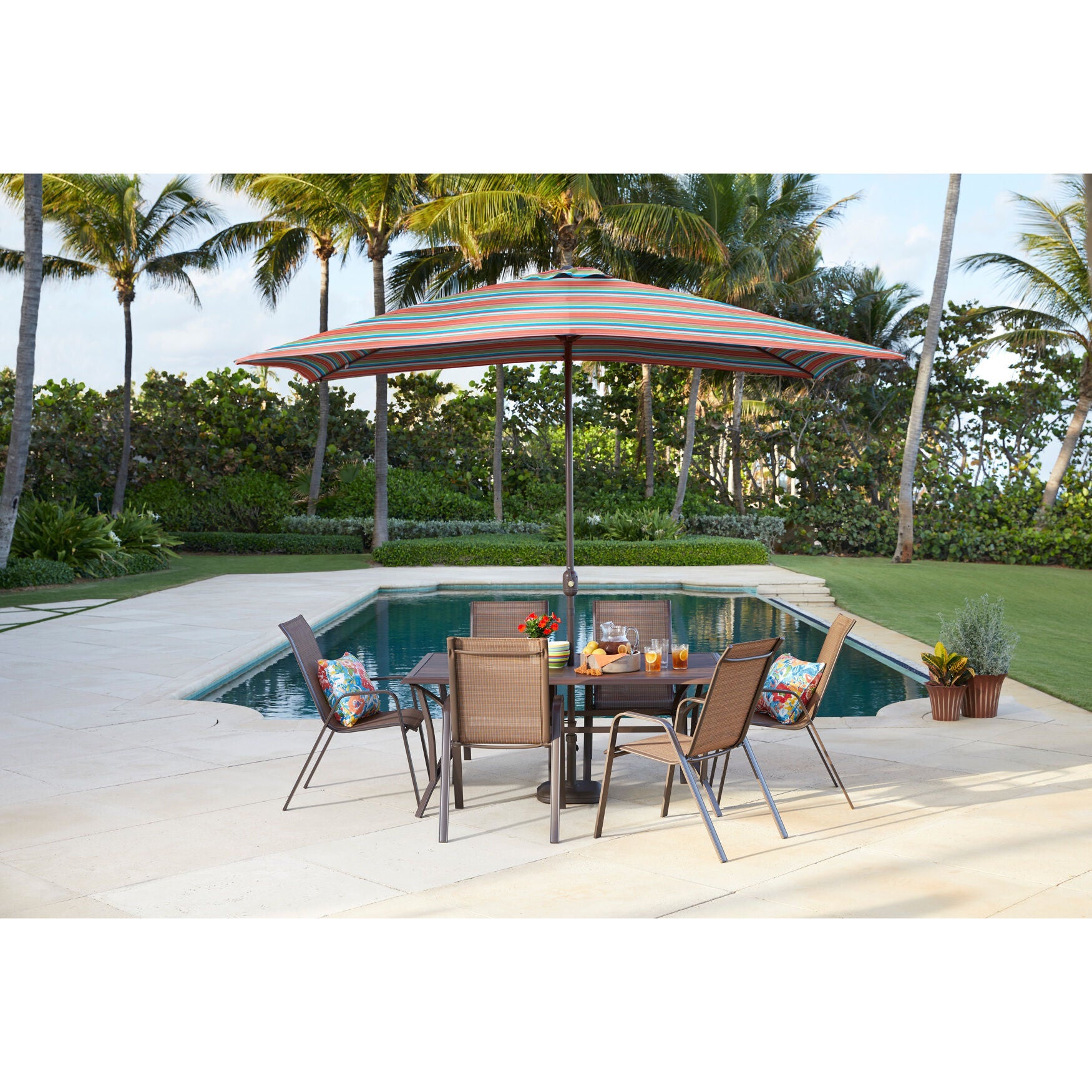 6&frac12; Ft. x 10 Ft. Oversized Rectangular Umbrella, , alternate image number 4
