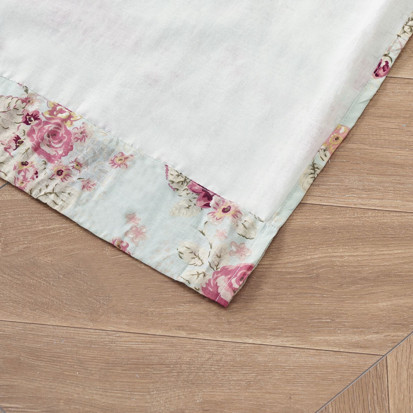 Antique Rose 100% Cotton Window Curtain Panels, Set of 2, 84 inches, , alternate image number 6