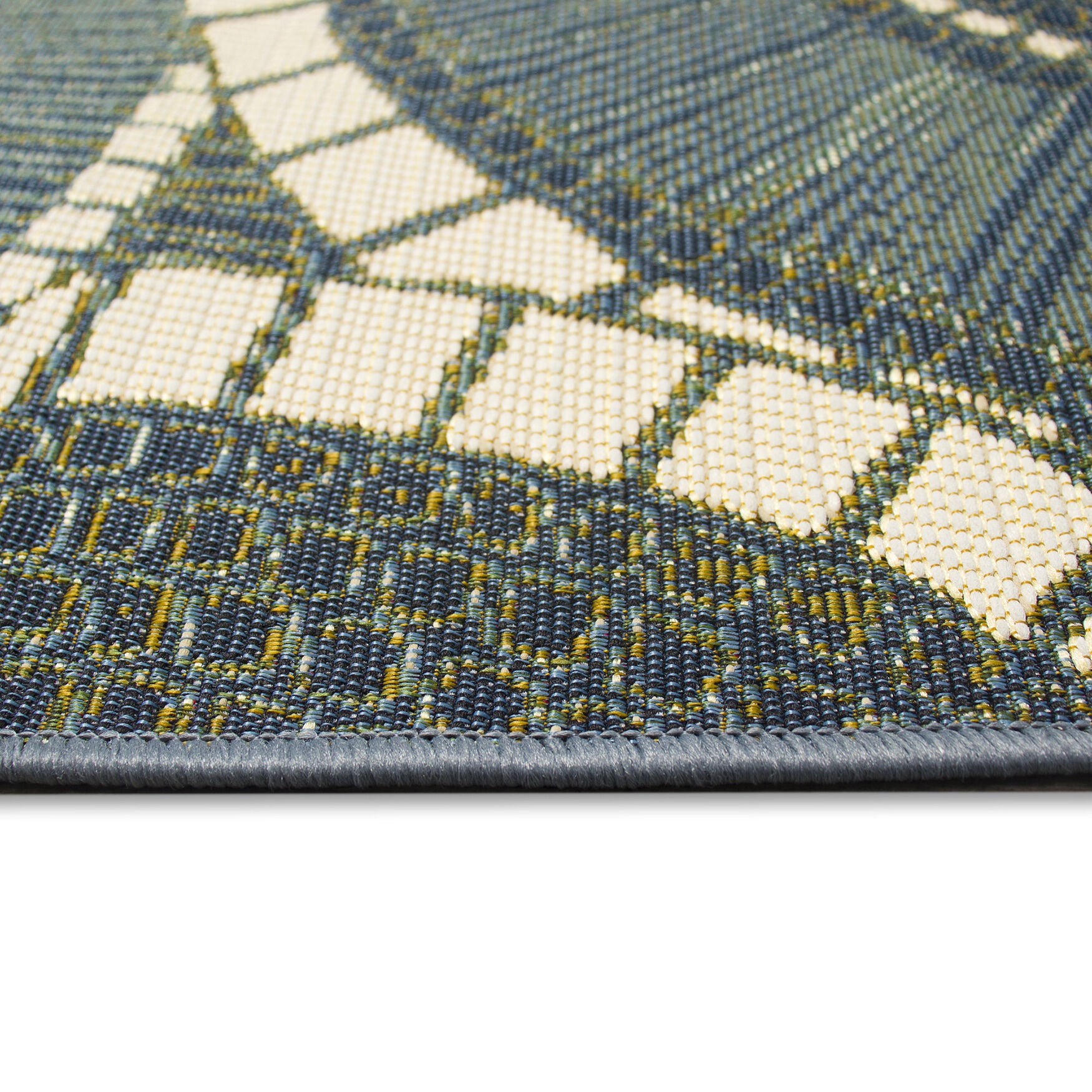 Liora Manne Marina Circles Indoor/Outdoor Area Rug Azure 6 feet 6 inches x 9 feet 4 inches, , alternate image number 2