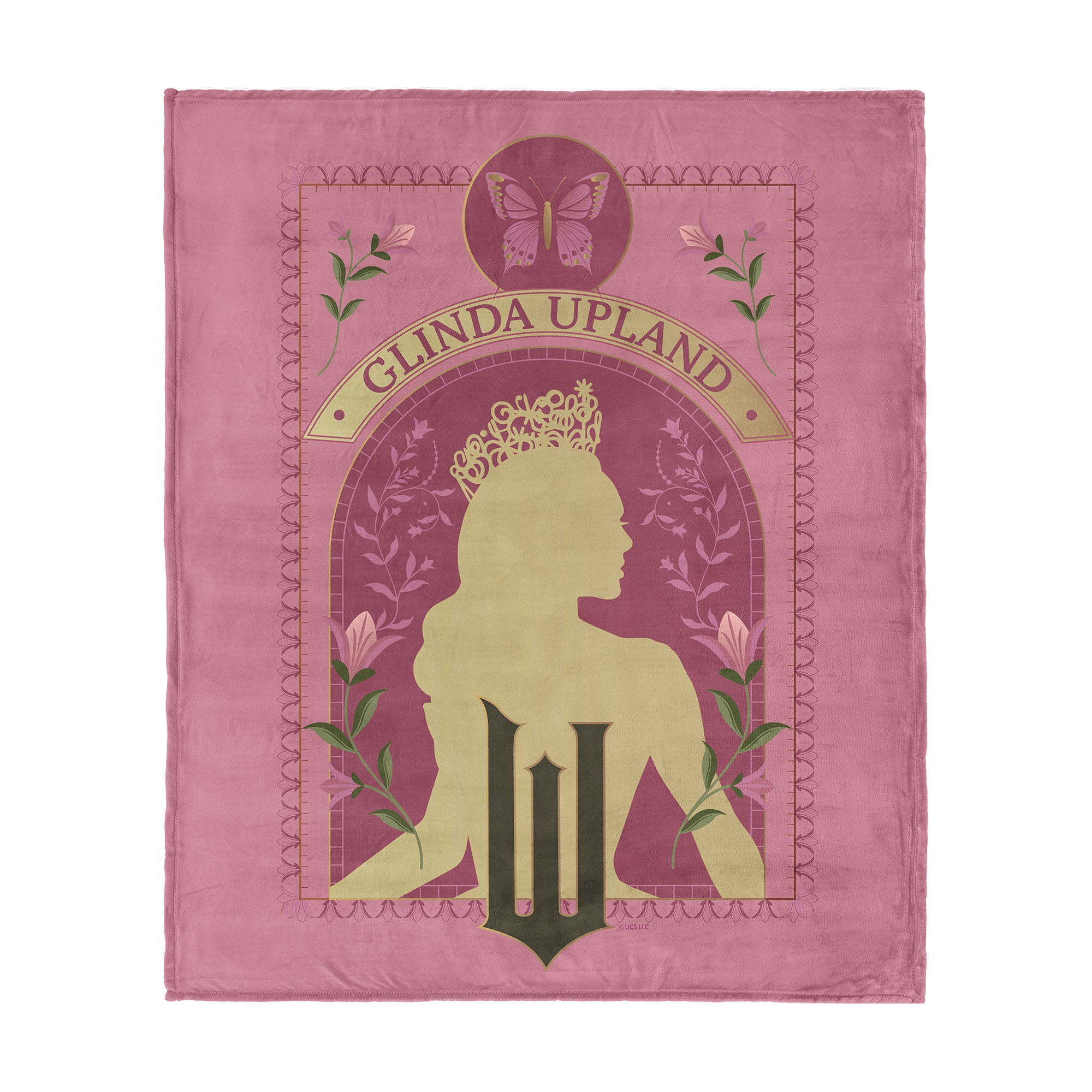 Wicked Glinda Upland Silk Touch Throw Blanket 60x80 inches, PINK, hi-res image number 0