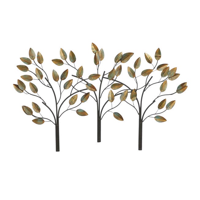 Brown Metal Traditional Wall Decor, BROWN, hi-res image number null