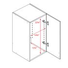 Elite 16" Stackable Wall Cabinet, White, , alternate image number null