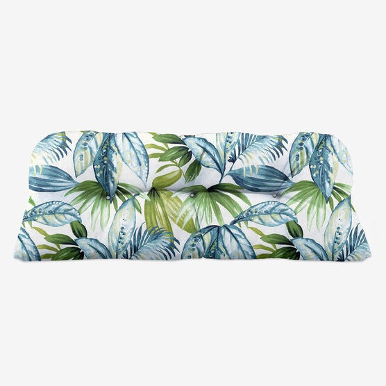 Tufted Wicker Settee Cushion, SENECA CARIBE, hi-res image number null