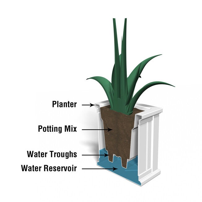 Cape Cod 14x14 Square Planter, , on-hover image number null