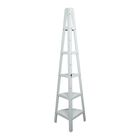 5-Shelf Corner Ladder Bookcase - White, , alternate image number null