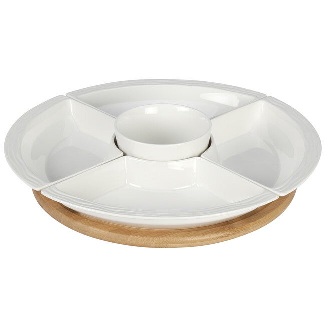 Table Styles Lazy Susan, WHITE NATURAL, hi-res image number 0