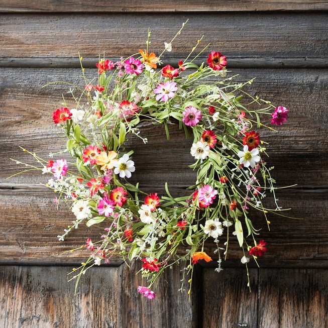 Mixed Floral Twig Wreath 22.5 inchesD, , alternate image number 2