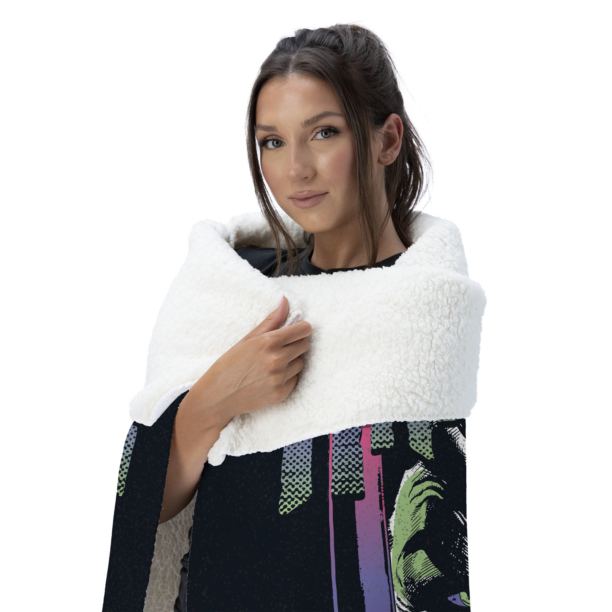 Warner Bros. DC Arkham Asylum Silk Touch Sherpa Throw Blanket 50x60 Inches, DC ARKHAM, alternate image number 2