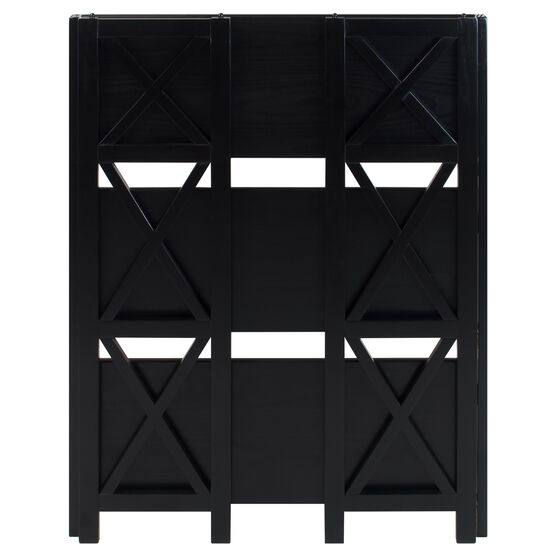 Montego 3-Shelf Folding Bookcase -Black, , alternate image number null