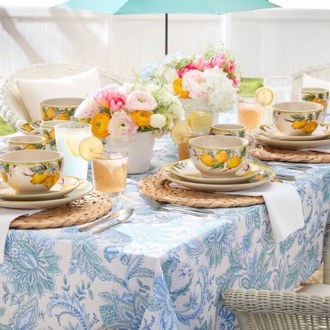 16-Pc. Lemon Dinnerware Set, , alternate image number null